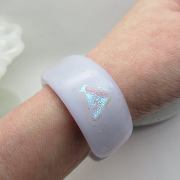 Fused Glass Cuff Bracelet - Picture 5 of 15